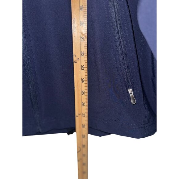 Pebble Beach Navy Blue & Yellow Full-Zip Jacket L Water/Wind Resistant - Picture 8 of 9